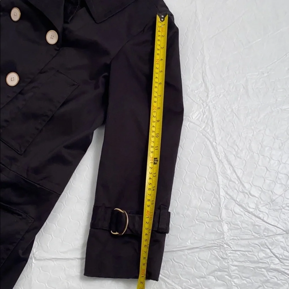 Marc by Marc Jacobs double breasted black trench pea coat M